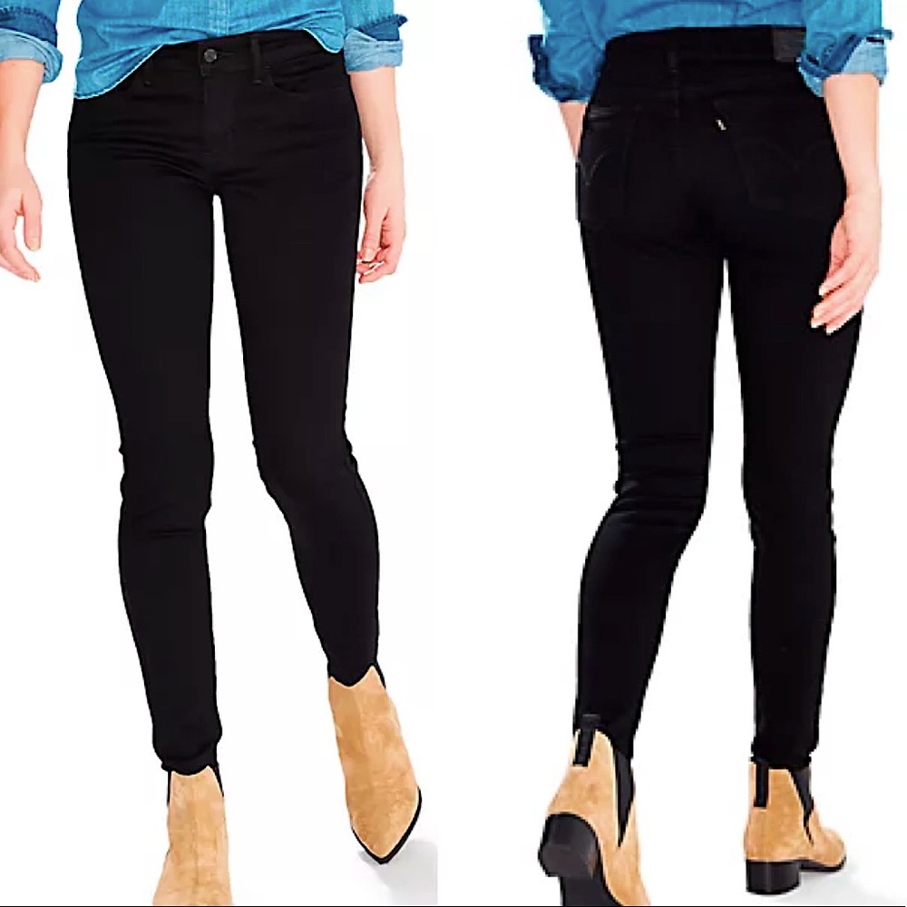 Levi's 710 Super Skinny Jeans Black Secluded Echo 30